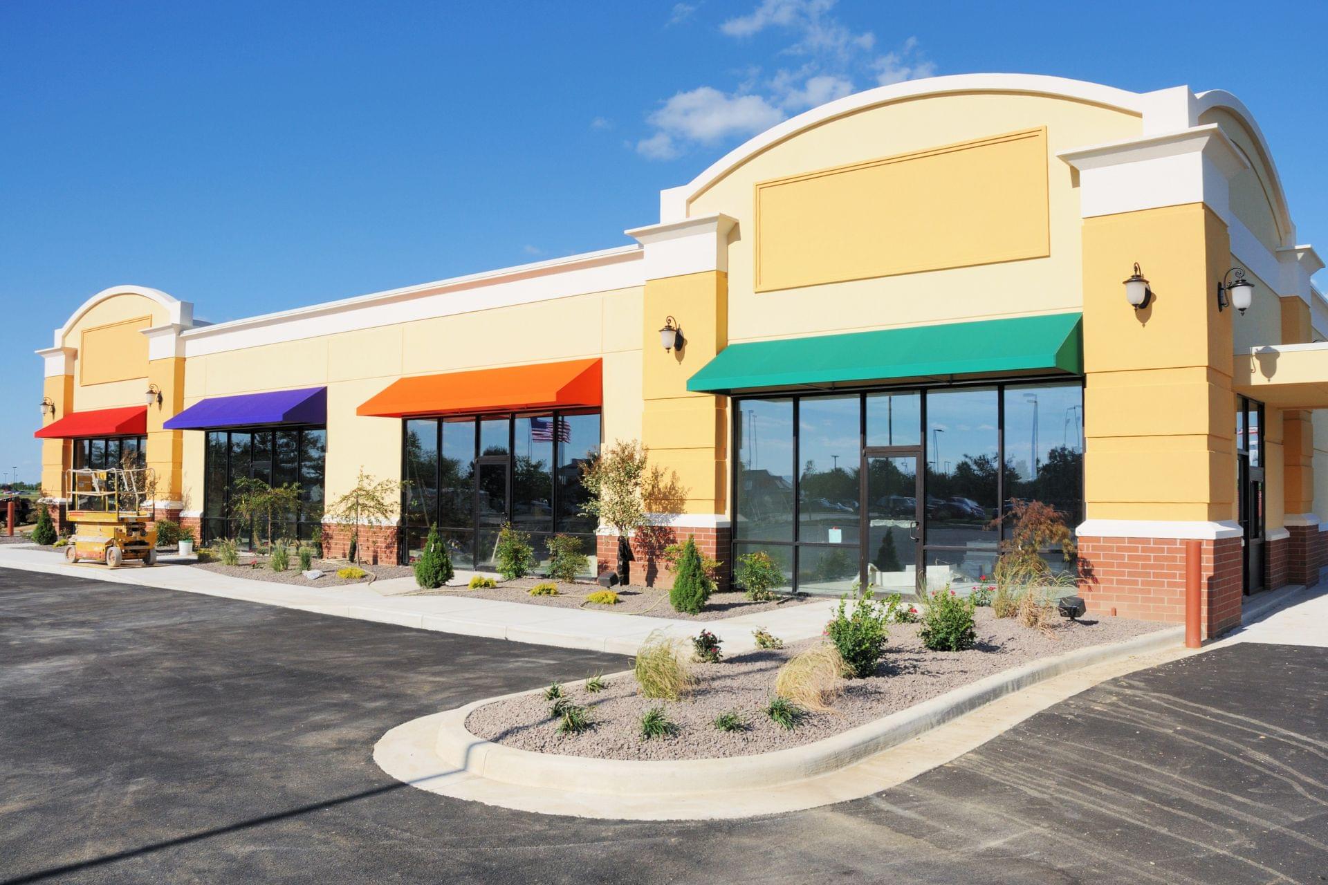 newly painted storefront